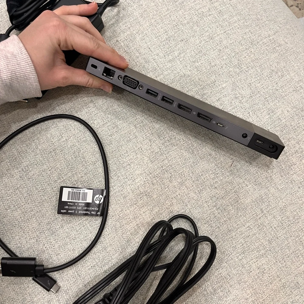 Newest HP EliteBook Zbook TB3 Thunderbolt Dock 90W - Docking Station Port